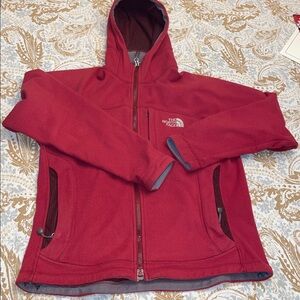 The North Face WindWall fleece jacket with a hood- Very Nice Condition!
